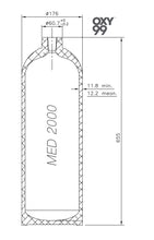 Load image into Gallery viewer, OXY99 B-TYPE Oxygen Cylinder system (2000 Litres)
