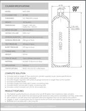 Load image into Gallery viewer, OXY99 B-TYPE Oxygen Cylinder system (2000 Litres)
